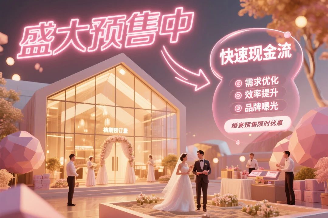 籌建期的婚禮堂，如何預(yù)售200場(chǎng)婚宴？